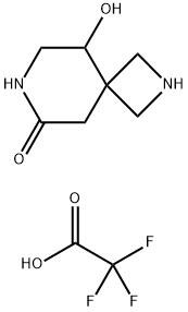 9-HYDROXY-2,7-DIAZASPIRO[3.5]NONAN-6-ONE, TRIFLUOROACETIC ACID, 2137773-84-1, 结构式