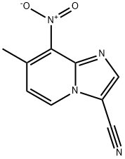 7-methyl-8-nitroimidazo[1,2-a]pyridine-3-carbonitrile 结构式