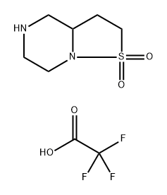 HEXAHYDRO-2H-1LAMBDA6-[1,2]THIAZOLO[2,3-A]PIPERAZINE-1,1-DIONE, TRIFLUOROACETIC ACID, 2138076-26-1, 结构式