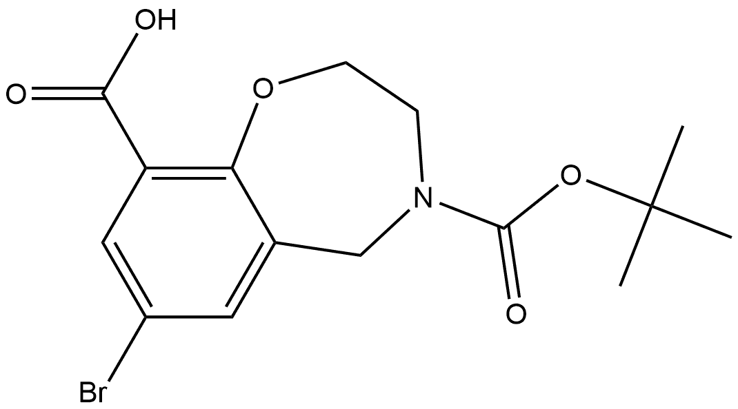 2138078-96-1 7-bromo-4-[(tert-butoxy)carbonyl]-2,3,4,5-tetrahydro-1,4-benzoxazepine-9-carboxylic acid