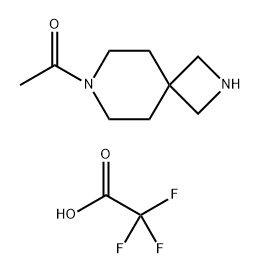 1-{2,7-diazaspiro[3.5]nonan-7-yl}ethan-1-one, trifluoroacetic acid Structure