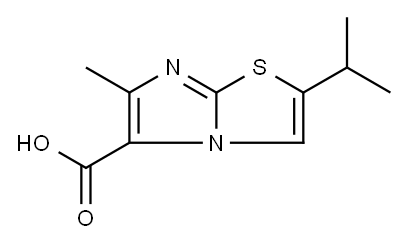 6-methyl-2-(propan-2-yl)imidazo[2,1-b][1,3]thiazole-5-carboxylic acid Structure