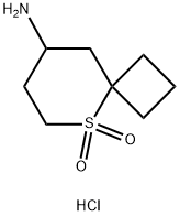 8-AMINO-5LAMBDA6-THIASPIRO[3.5]NONANE-5,5-DIONE HYDROCHLORIDE 结构式