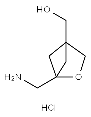 [1-(AMINOMETHYL)-2-OXABICYCLO[2.1.1]HEXAN-4-YL]METHANOL HYDROCHLORIDE 结构式