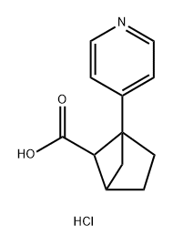 1-(PYRIDIN-4-YL)BICYCLO[2.1.1]HEXANE-5-CARBOXYLIC ACID HYDROCHLORIDE 结构式