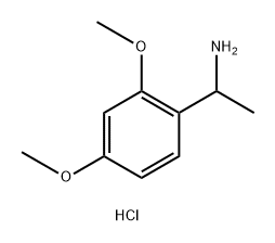 Benzenemethanamine, 2,4-dimethoxy-α-methyl-, hydrochloride (1:1) Struktur