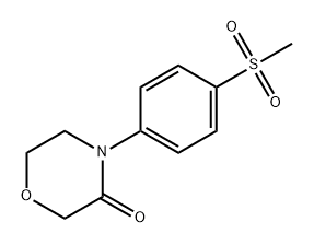 4-(4-methanesulfonylphenyl)morpholin-3-one 结构式