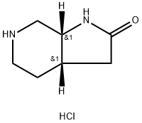 rac-(3aR,7aS)-octahydro-1H-pyrrolo[2,3-c]pyridin-2-one hydrochloride, cis Struktur