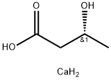 Butanoic acid, 3-hydroxy-, calcium salt (2:1), (3R)- Structure