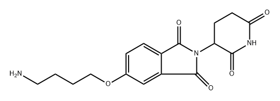 5-(4-aminobutoxy)-2-(2,6-dioxopiperidin-3-yl)isoindoline-1,3-dione Structure