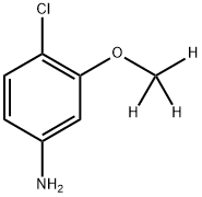 4-Chloro-3-(methoxy-d3)aniline 结构式