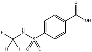4-[Methyl-d3-sulfamoyl]benzoic acid 结构式