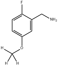 [2-fluoro-5-(methoxy-d3)phenyl]methanamine Struktur