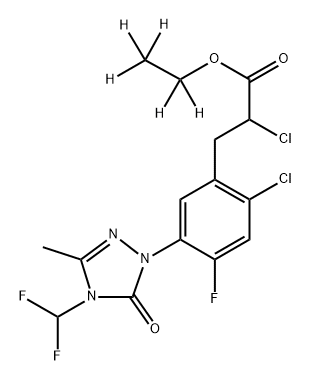 Carfentrazone-ethyl-d5 Struktur