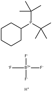 Phosphine, cyclohexylbis(1,1-dimethylethyl)-, tetrafluoroborate(1-) (1:1) Structure