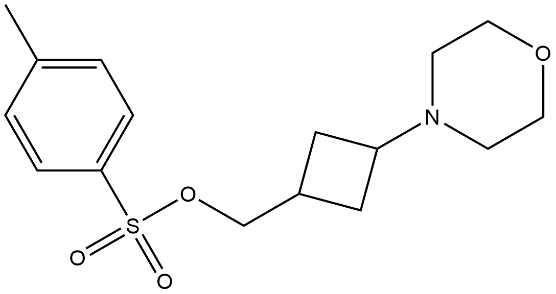 (3-吗啉代环丁基)4-甲基苯磺酸甲酯 结构式