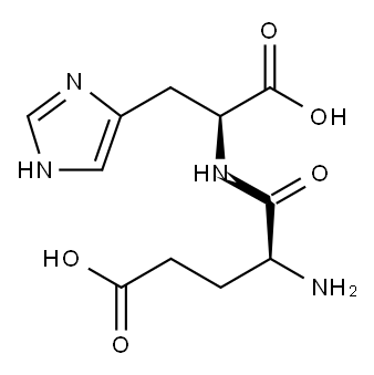 L-Histidine, L-α-glutamyl- Struktur