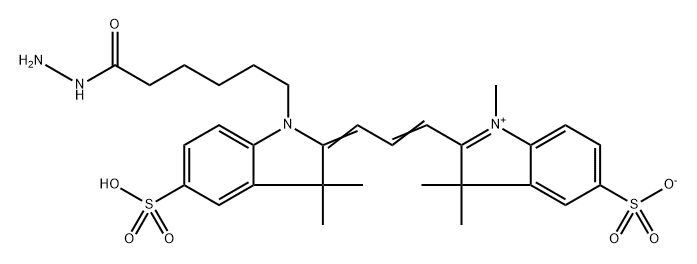 水溶性Cy3-酰肼, 2144762-62-7, 结构式