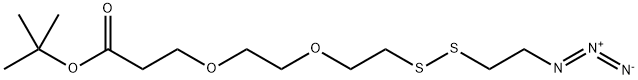 Azidoethyl-PEG2-t-Butyl ester Struktur