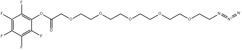 Azido-PEG5-CH2CO2-PFP Structure