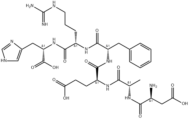 β-淀粉样蛋白（1-6）, 214550-64-8, 结构式