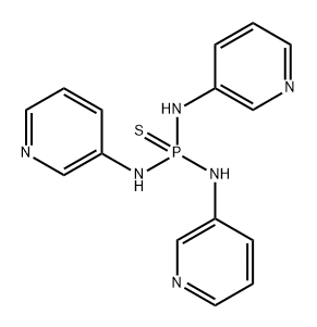N,N',N”-tris(3-pyridinyl) phosphorothioic triamide Structure