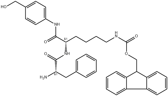 PHE-LYS(FMOC)-PAB, 2149584-03-0, 结构式