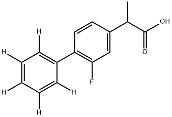 フルルビプロフェン-D5 化学構造式