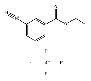 Benzenediazonium, 3-(ethoxycarbonyl)-, tetrafluoroborate(1-) 化学構造式