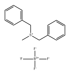 DIBENZYL-METHYL-SULFONIUM, TETRAFLUORO BORATE, 21529-86-2, 结构式