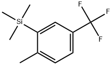 trimethyl(2-methyl-5-(trifluoromethyl)phenyl)silane Struktur