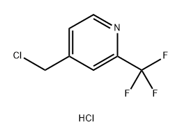 Pyridine, 4-(chloromethyl)-2-(trifluoromethyl)-, hydrochloride (1:1) 结构式