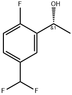 (R)-1-(5-(二氟甲基)-2-氟苯基)乙烷-1-醇 结构式