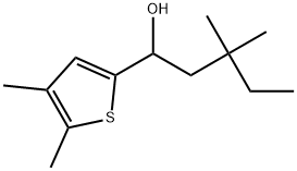 α-(2,2-Dimethylbutyl)-4,5-dimethyl-2-thiophenemethanol,2155641-74-8,结构式