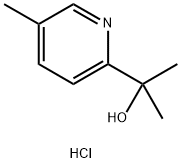 2-(5-甲基吡啶-2-基)丙烷-2-醇盐酸盐 结构式