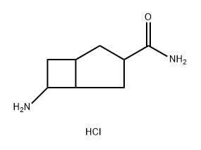 6-AMINOBICYCLO[3.2.0]HEPTANE-3-CARBOXAMIDE HYDROCHLORIDE, 2155855-85-7, 结构式