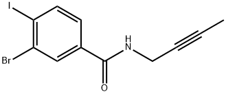 3-Bromo-N-2-butyn-1-yl-4-iodobenzamide,2157990-11-7,结构式