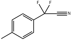α,α-difluoro-4-methyl-Benzeneacetonitrile Structure