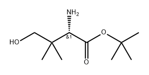 (S)-2-氨基-4-羟基-3,3-二甲基丁酸叔丁酯 结构式