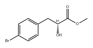 Benzenepropanoic acid, 4-bromo-α-hydroxy-, methyl ester, (αR)- Struktur