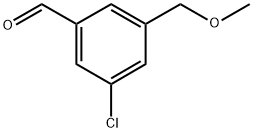 3-氯-5-(甲氧基甲基)苯甲醛, 2166893-36-1, 结构式