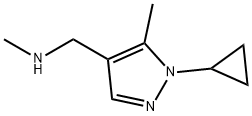 1-Cyclopropyl-N,5-dimethyl-1H-pyrazole-4-methanamine Struktur