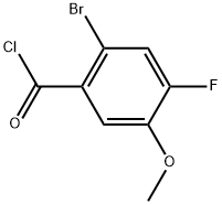 2-Bromo-4-fluoro-5-methoxybenzoyl chloride,2167363-32-6,结构式