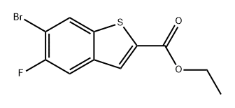 6-溴-5-氟苯并[B]噻吩-2-甲酸乙酯, 2167439-05-4, 结构式