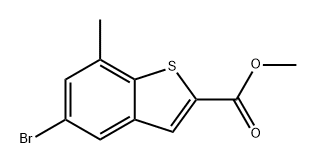 5-溴-7-甲基苯并[B]噻吩-2-羧酸甲酯, 2167652-40-4, 结构式