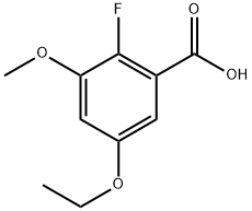 5-ethoxy-2-fluoro-3-methoxybenzoic acid Struktur