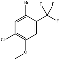 2-氯-4-溴-5-三氟甲基苯甲醚, 2168506-90-7, 结构式