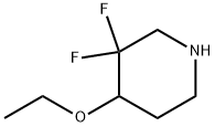 4-乙氧基-3,3-二氟哌啶, 2168646-29-3, 结构式