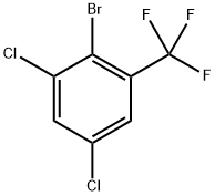 2-Bromo-1,5-dichloro-3-(trifluoromethyl)benzene Struktur