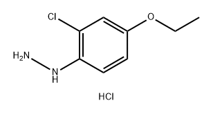 Hydrazine, (2-chloro-4-ethoxyphenyl)-, hydrochloride (1:1) Structure